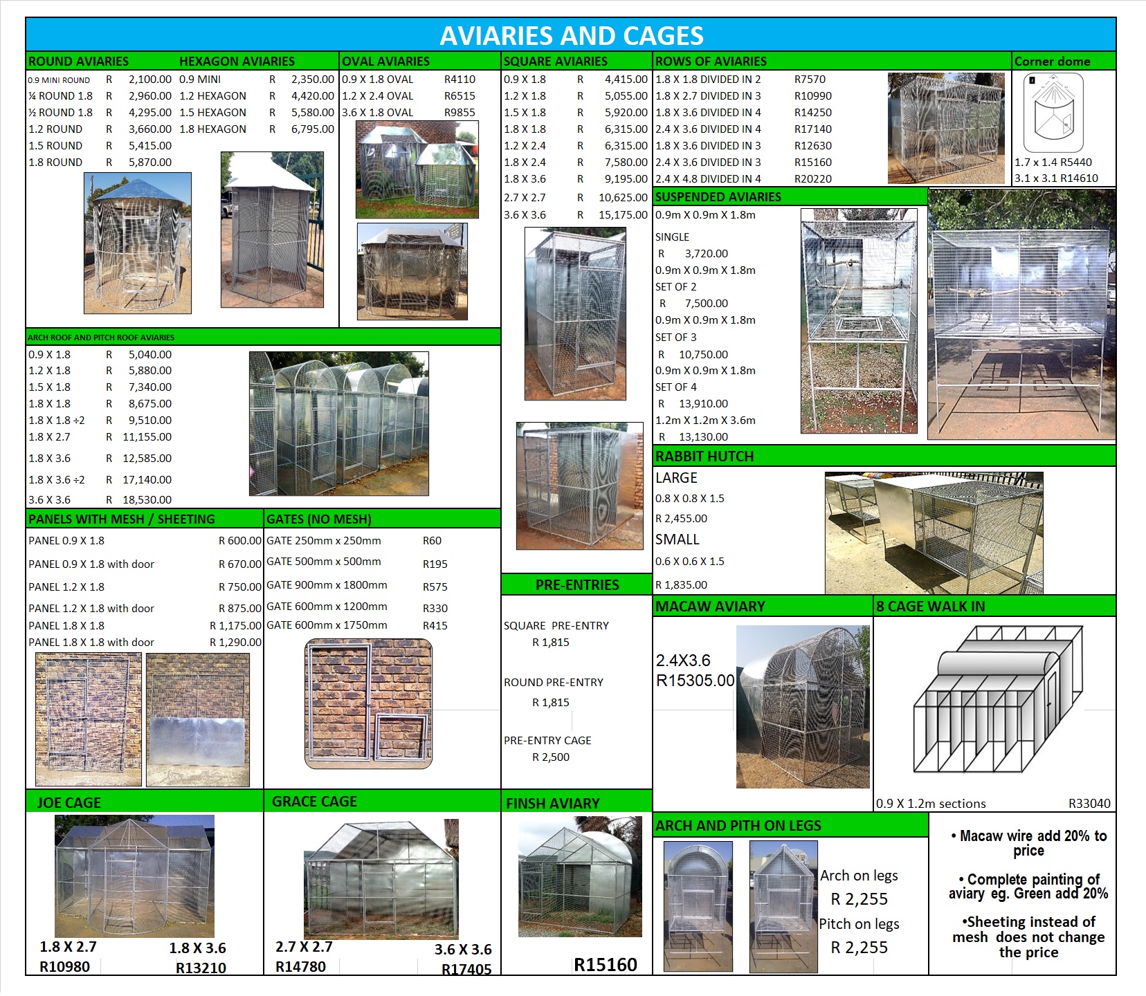Beautiful view of Macaw Bird Breeding Aviary Equipment List